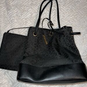Calvin Klein Elegant Black Designer Tote Bag